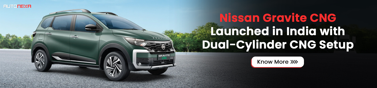 Nissan Gravite CNG Launched in India with Dual-Cylinder CNG Setup