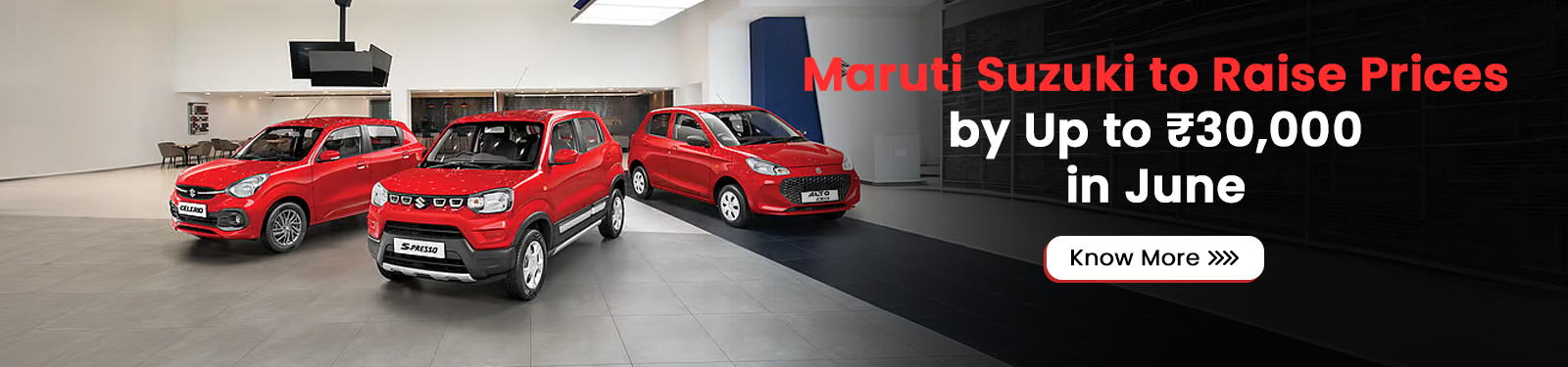 Maruti Suzuki to Raise Prices by Up to ₹30,000 in June