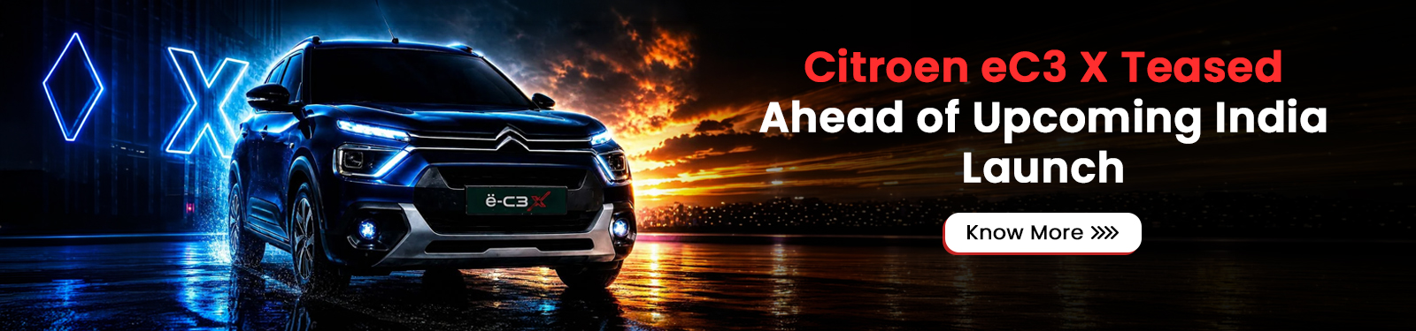Citroen eC3 X Teased Ahead of Upcoming India Launch