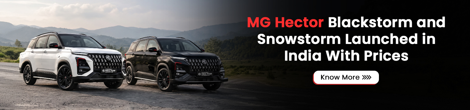 MG Hector Blackstorm and Snowstorm Launched in India With Prices