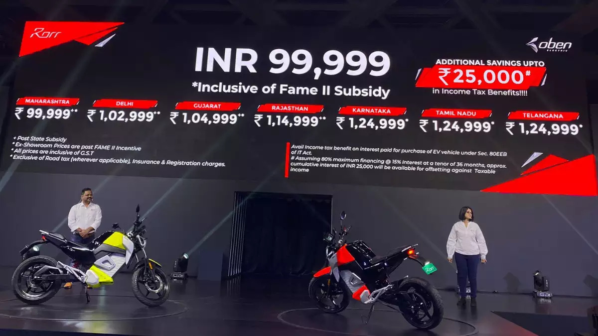 Oben Rorr electric bike 