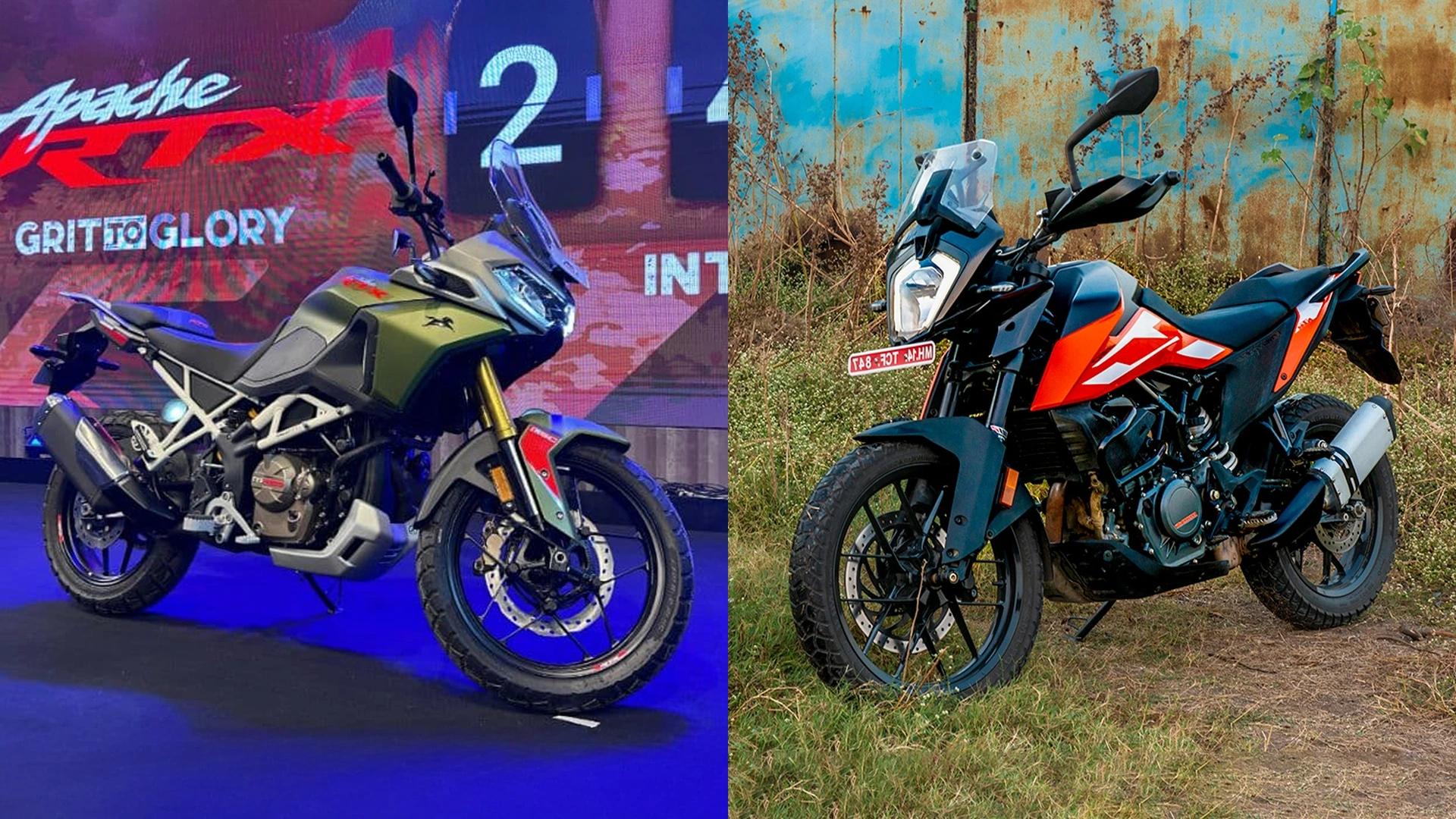 TVS Apache RTX 300 Vs KTM 250 Adventure Specs Features Price Comparison ...
