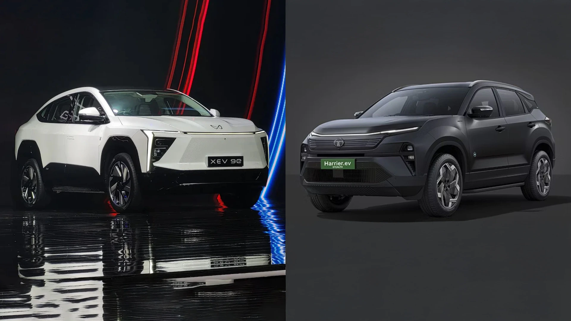 Mahindra XEV 9S vs Tata Harrier EV Full Electric SUV Comparison India ...