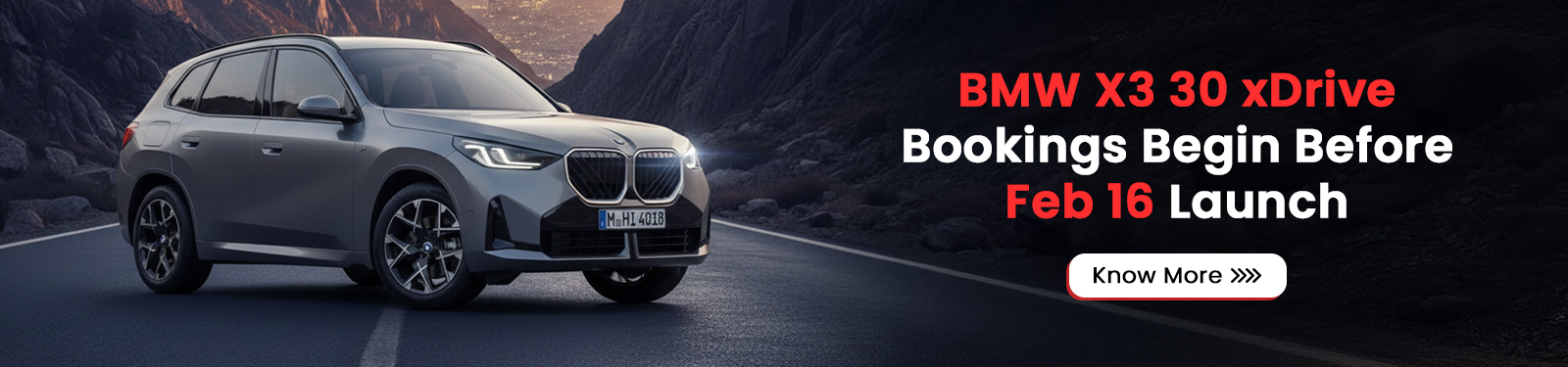 BMW X3 30 xDrive Bookings Begin Before Feb 16 Launch