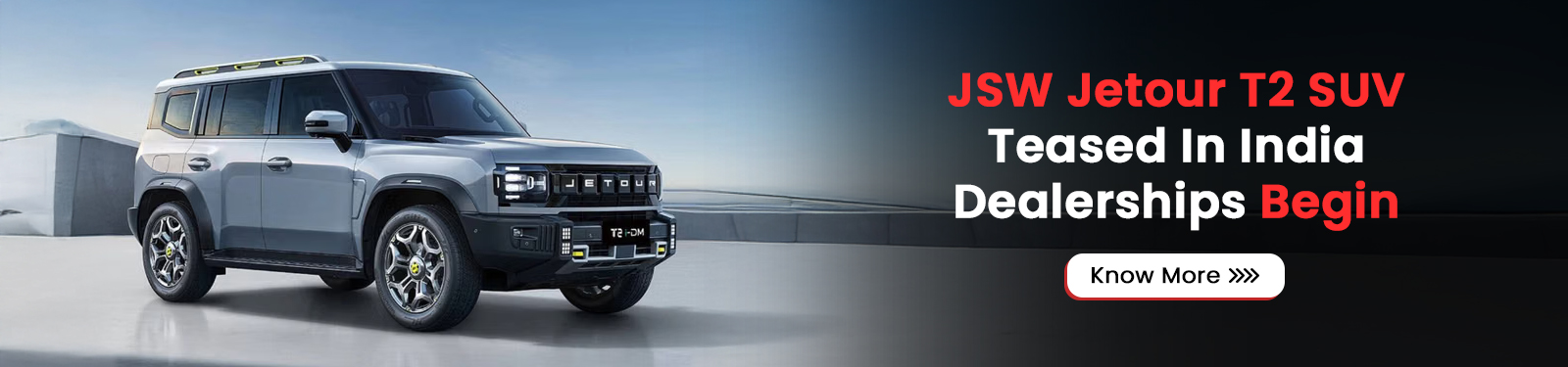 JSW Jetour T2 SUV Teased In India Dealerships Begin