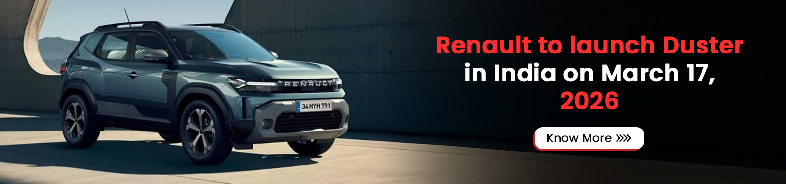 Renault to launch Duster in India on March 17, 2026