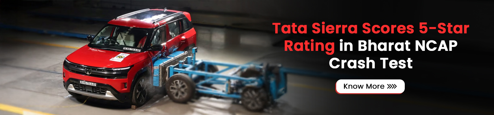 Tata Sierra Scores 5-Star Rating in Bharat NCAP Crash Test