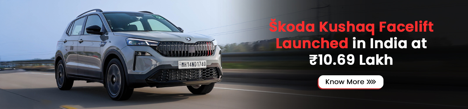 Škoda Kushaq Facelift Launched in India at ₹10.69 Lakh