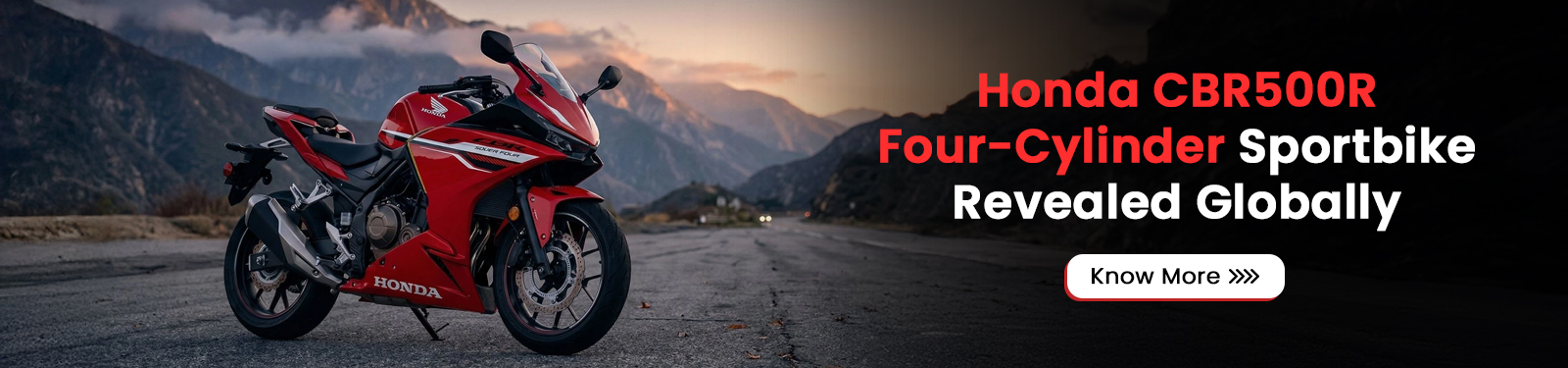 Honda CBR500R Four-Cylinder Sportbike Revealed Globally