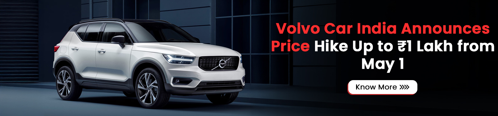 Volvo Car India Announces Price Hike Up to ₹1 Lakh from May 1