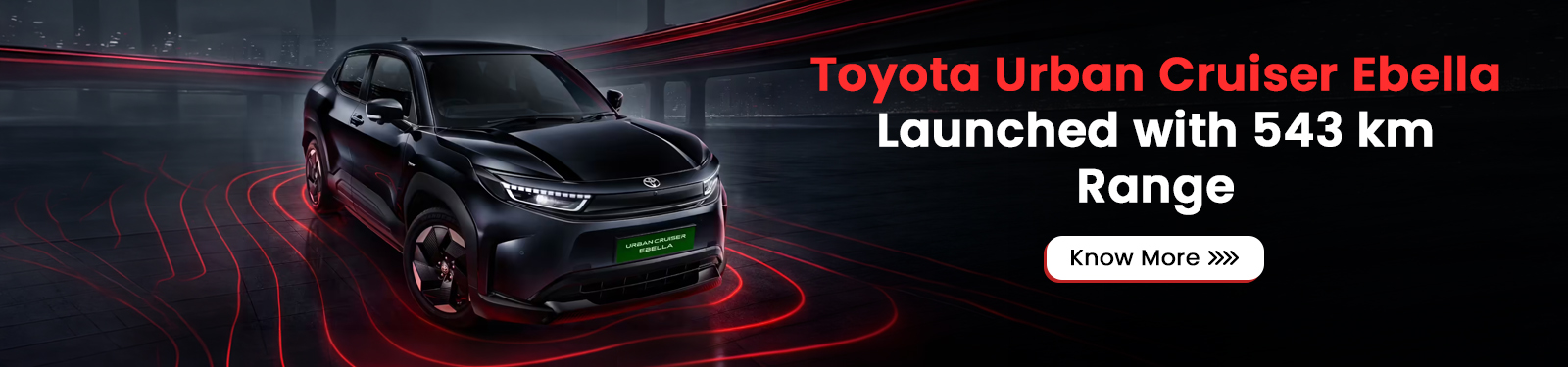 Toyota Urban Cruiser Ebella Launched with 543 km Range