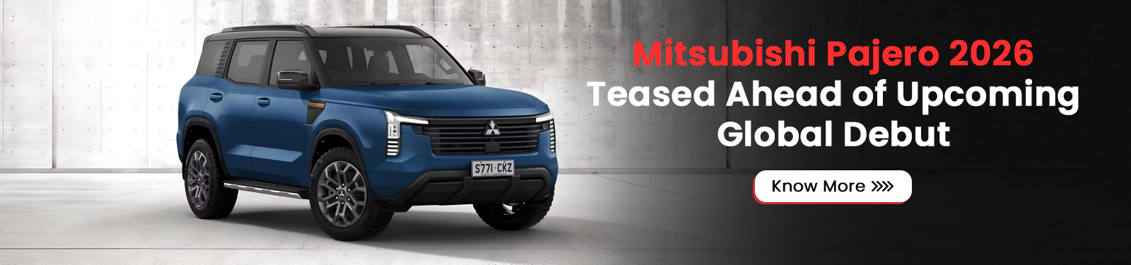 2026 Mitsubishi Pajero Teased Ahead of Upcoming Global Debut