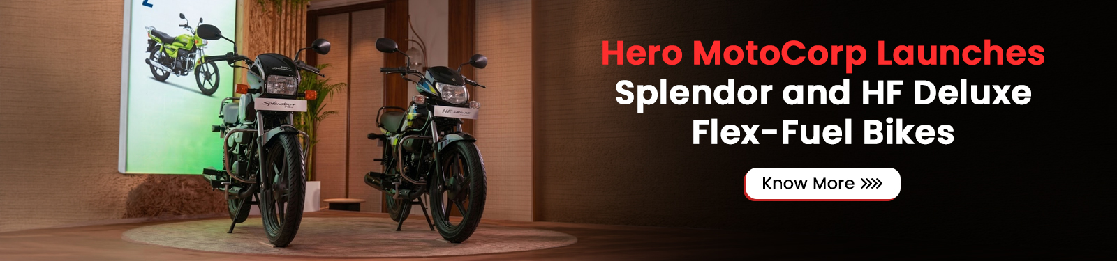 Hero MotoCorp Launches Splendor and HF Deluxe Flex-Fuel Bikes