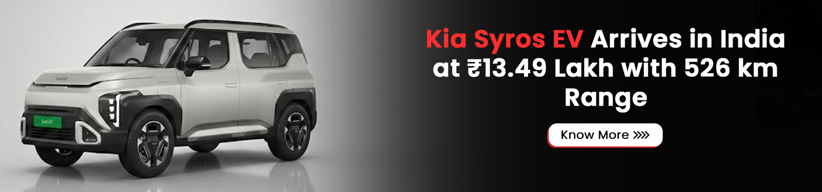 Kia Syros EV Arrives in India at ₹13.49 Lakh with 526 km Range