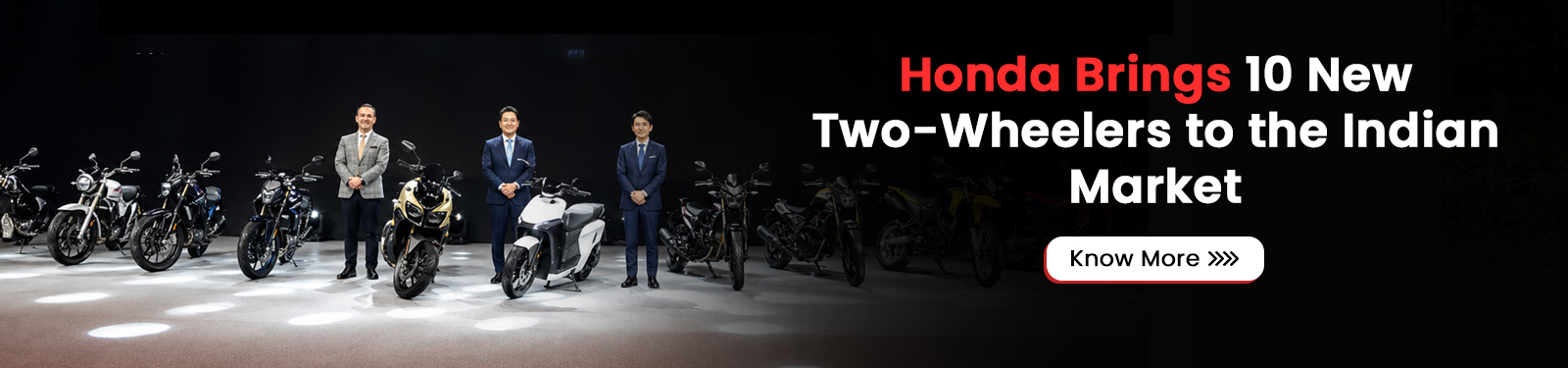 Honda Brings 10 New Two-Wheelers to the Indian Market