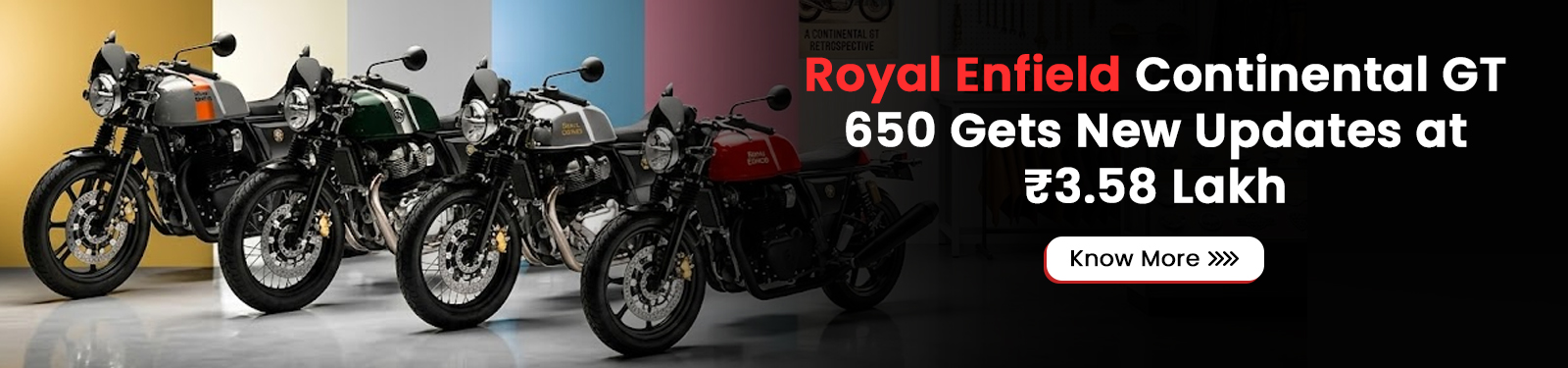Royal Enfield Continental GT 650 Gets New Updates at ₹3.58 Lakh