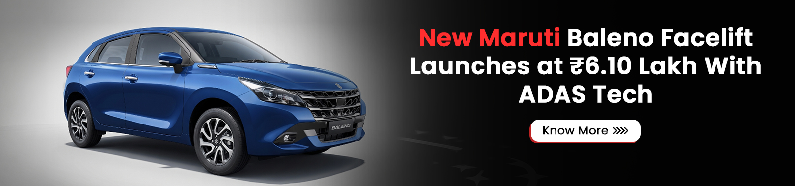 New Maruti Baleno Facelift Launches at ₹6.10 Lakh With ADAS Tech