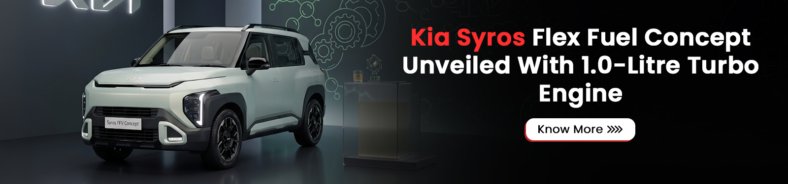 Kia Syros Flex Fuel Concept Unveiled With 1.0-Litre Turbo Engine