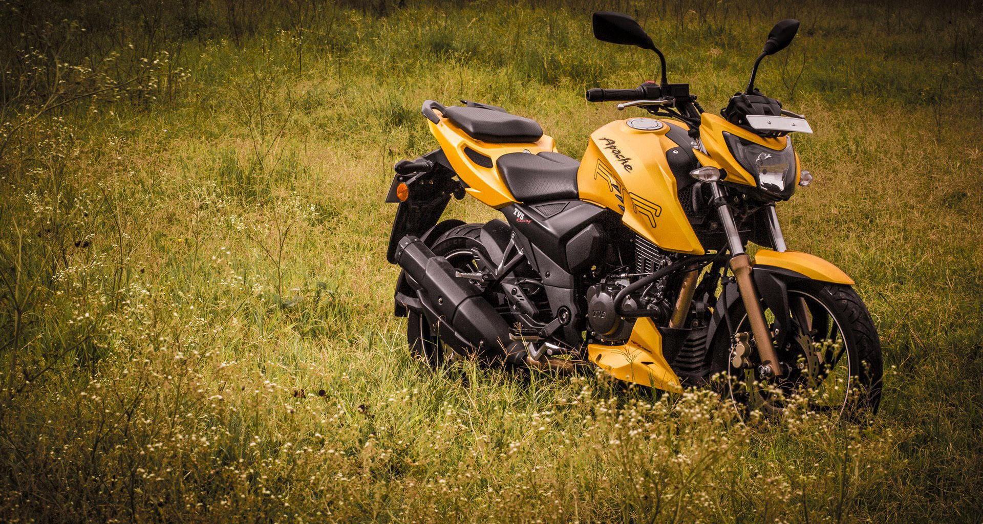 apache rtr 180 dual disc price