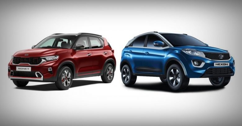 kia sonet vs tata nexon