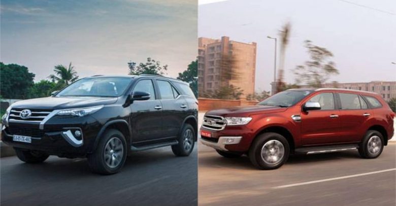 Toyota Fortuner vs Ford Endeavour Comparison