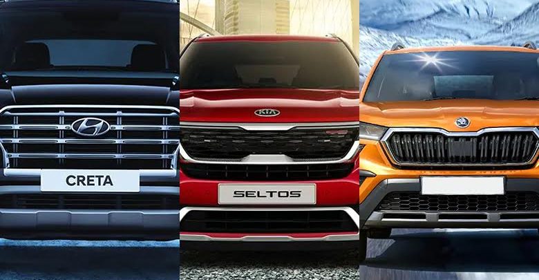 Skoda Kushaq vs Hyundai Creta vs Kia Seltos
