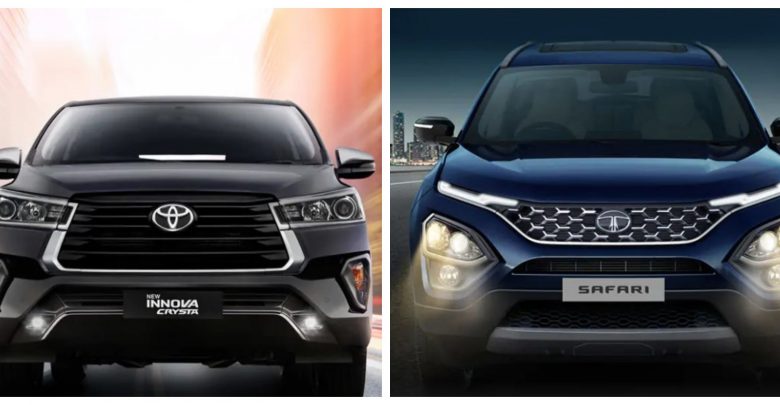Innova Crysta vs Tata Safari 2021
