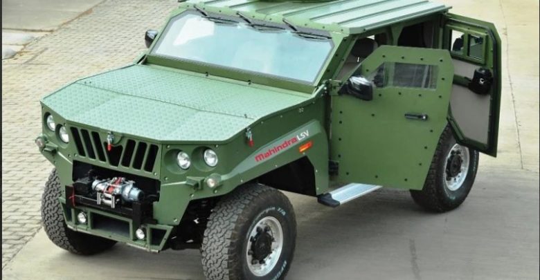 Green color Mahindra Light Specialist Vehicle