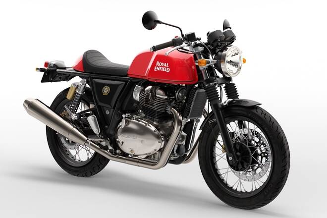 2021 Royal Enfield Continental GT in red color