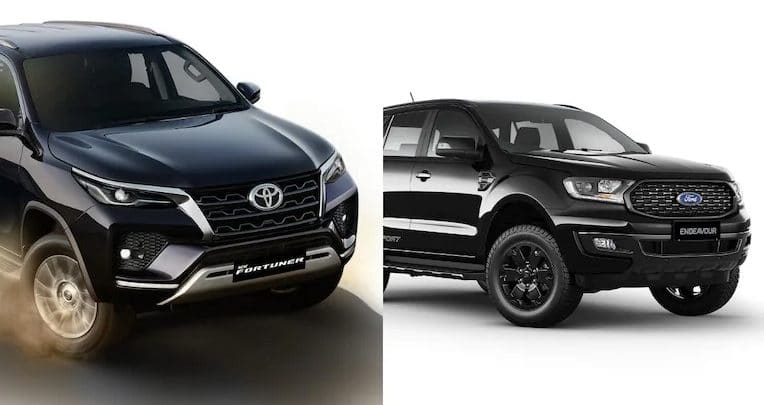 Fortuner vs Endeavour Price