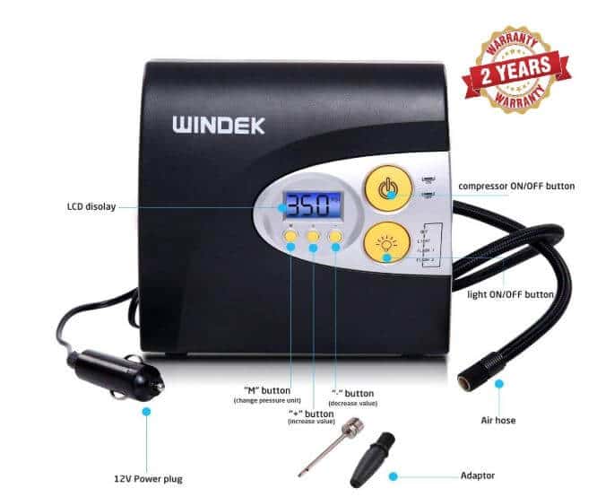 Windek digital tyre inflator