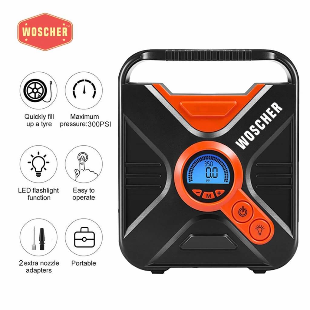 Woscher Pro Power 802D Digital Car Tyre Inflator