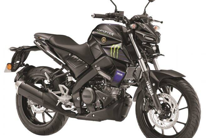 Yamaha MT15 come with Monster Energy Graphics on tank